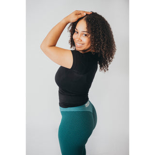 Third Wind Performance Netted Scrunch Leggings Green