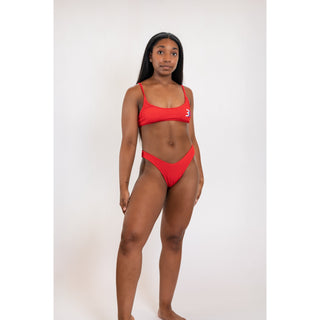 Third Wind Performance Spaghetti Strap Bikini Top Red