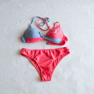 Third Wind Performance Solid Bikini Bottom Full Set Watermelon