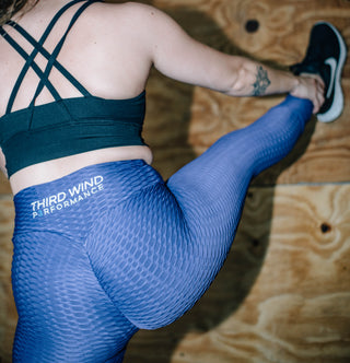 Third Wind Performance Bubble Leggings Navy