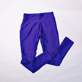 Third Wind Performance Bubble Leggings Purple