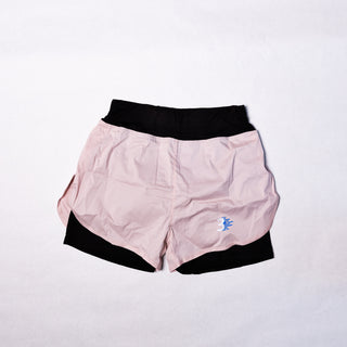 Third Wind Performance 2 in 1 blush sports shorts