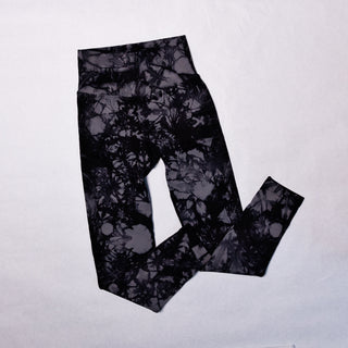 Third Wind Performance Tie Dye Leggings Black