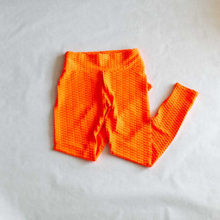 Third Wind Performance Bubble Leggings Orange